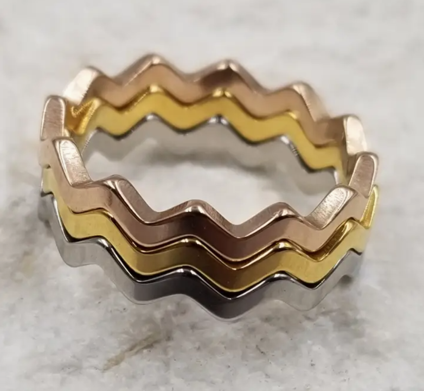 Triple Wave Ring
