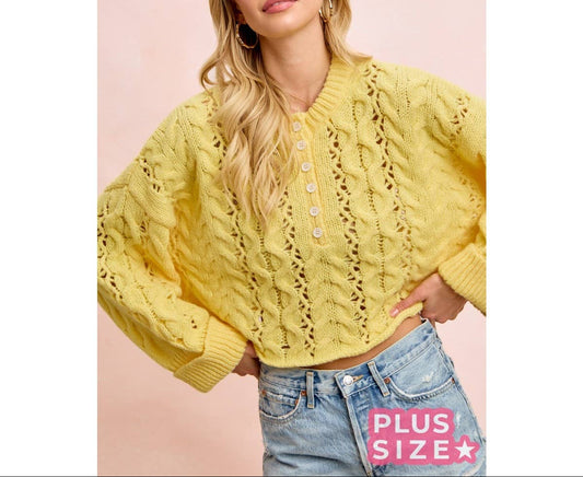 Lemon Knit Sweater