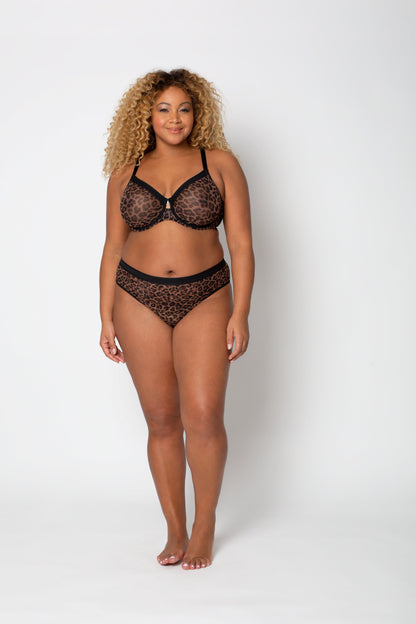 Sophia Unlined Mesh Full Coverage Underwire Bra