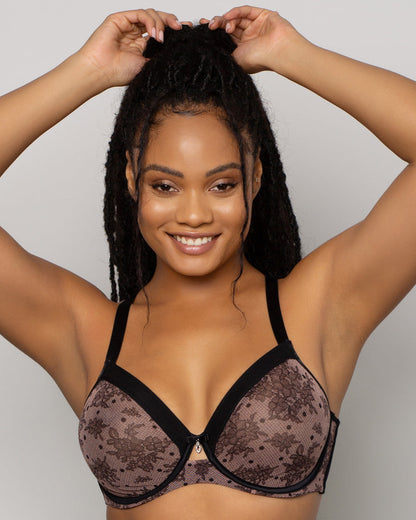 Bette Unlined Mesh Full Coverage Underwire Bra