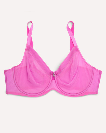 Dolly Unlined Mesh Full Coverage Underwire Bra