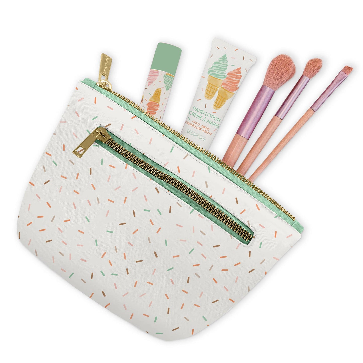 Ice Cream Cosmetic Pouch