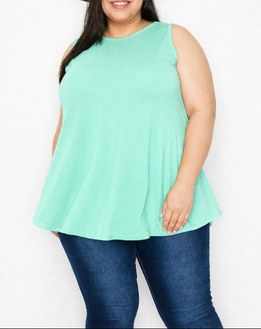 Mint Sleeveless Tunic