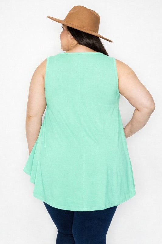 Mint Sleeveless Tunic