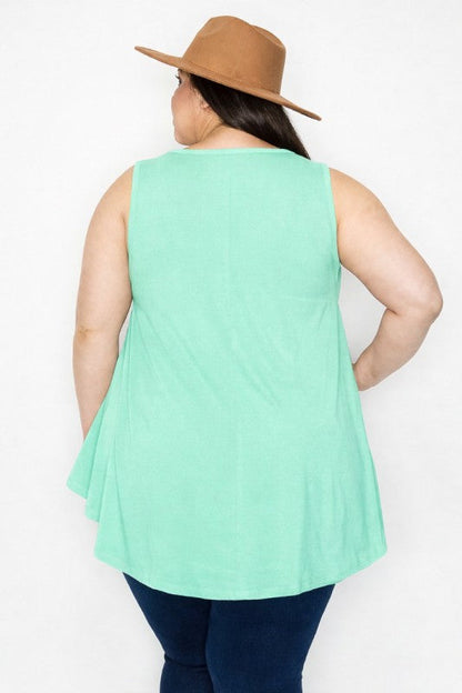 Mint Sleeveless Tunic