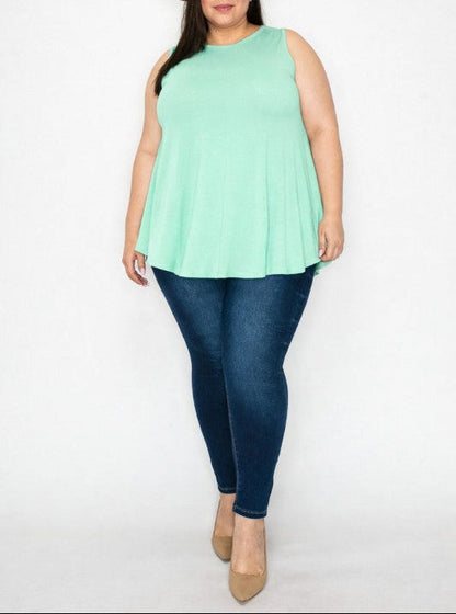 Mint Sleeveless Tunic