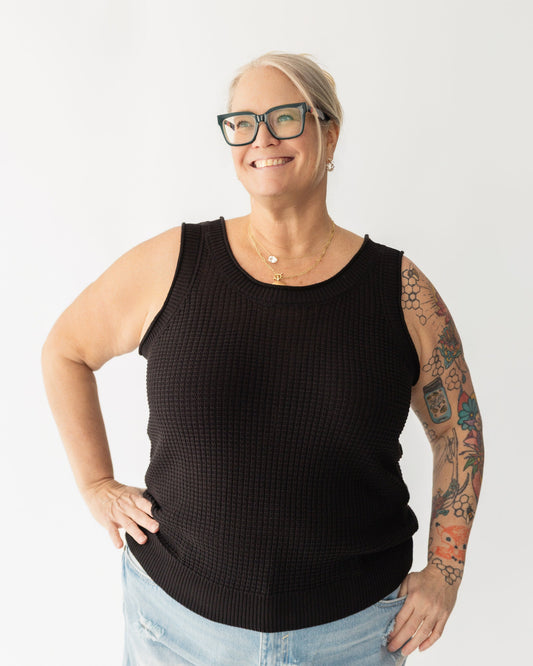 Sleeveless Knit Tank
