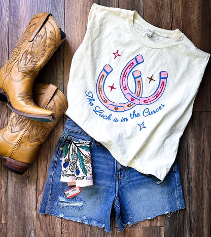 Luck Is In the Curves Tee