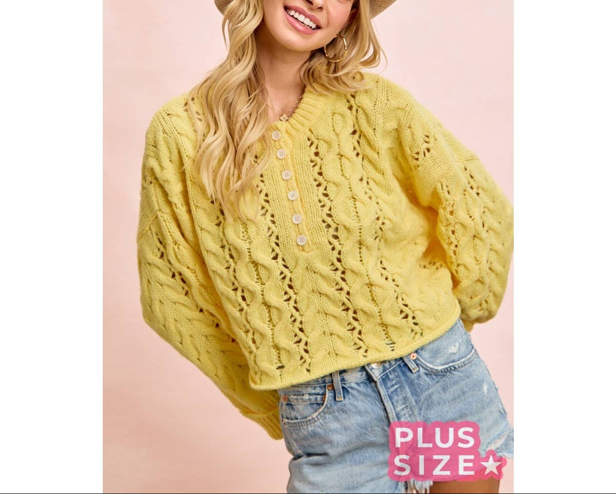 Lemon Knit Sweater