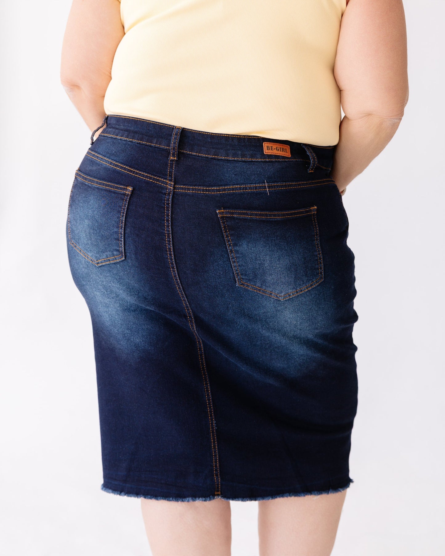 Denim Cargo Skirt