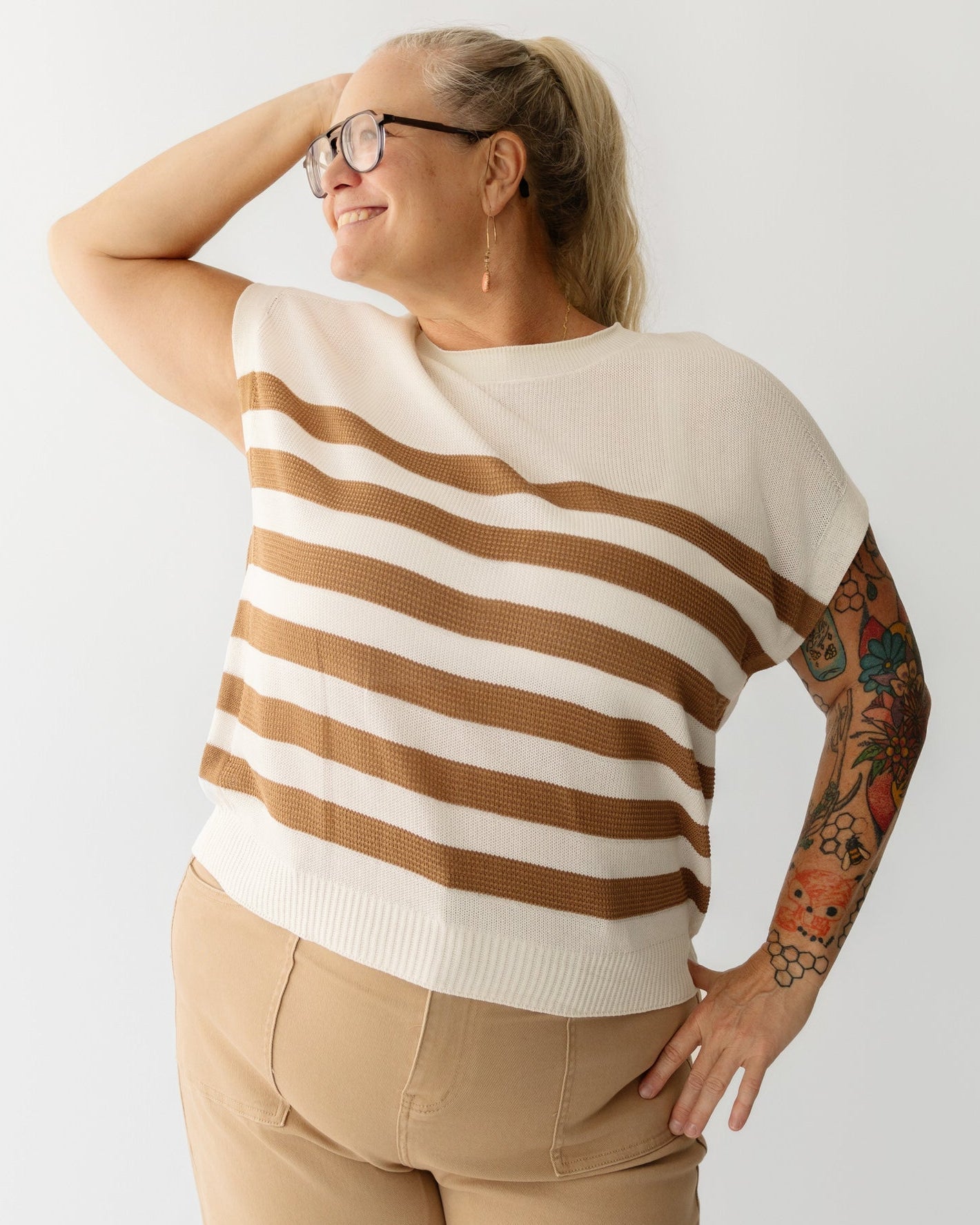 Striped Knit Top