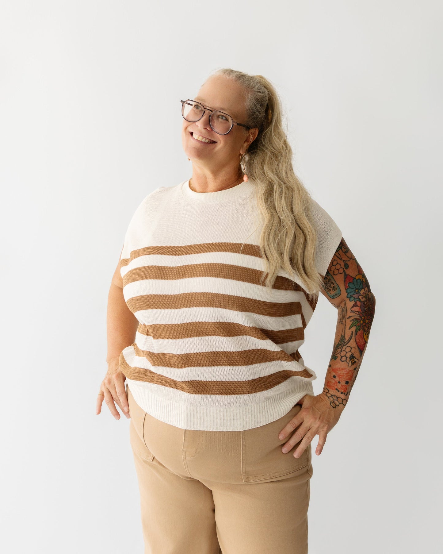 Striped Knit Top