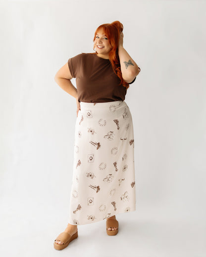 Rodeo Lace Trim Maxi Skirt