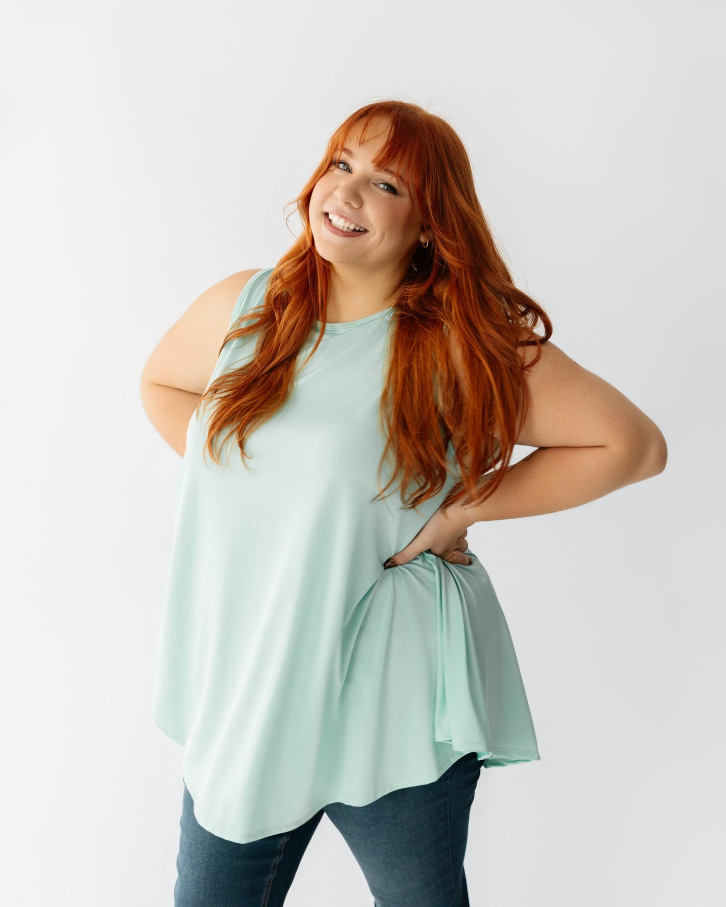 Mint Sleeveless Tunic