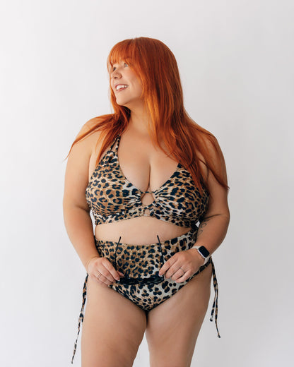 Leopard Print HW Bikini