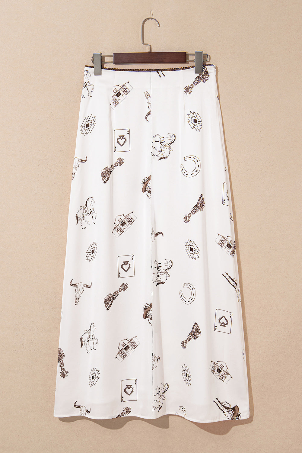 Rodeo Lace Trim Maxi Skirt