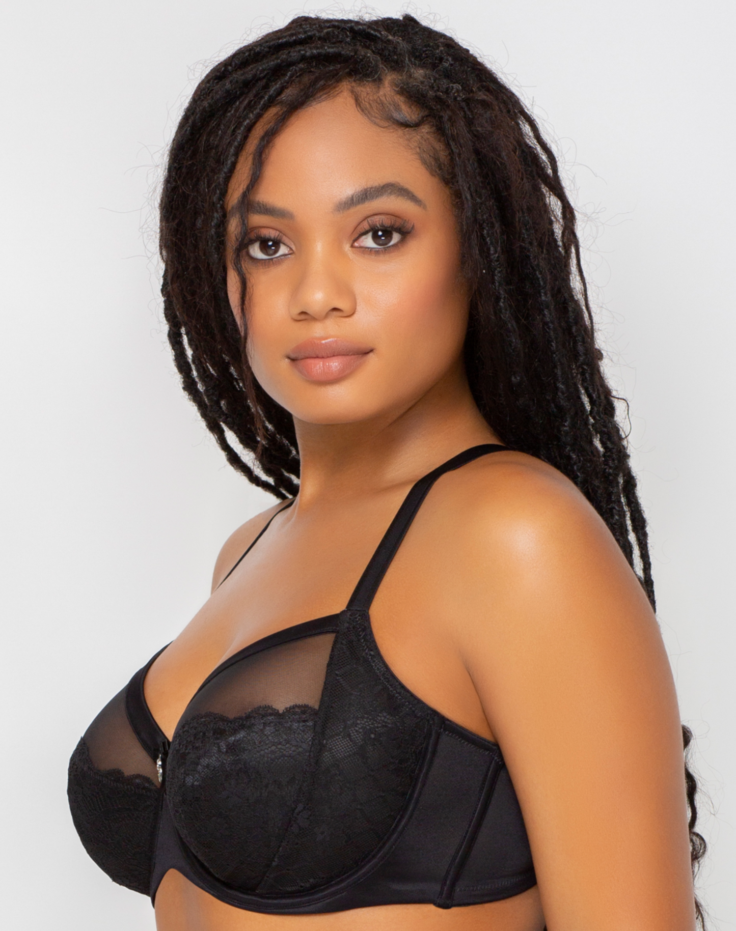 Dita Unlined Lace Mesh Underwire Bra