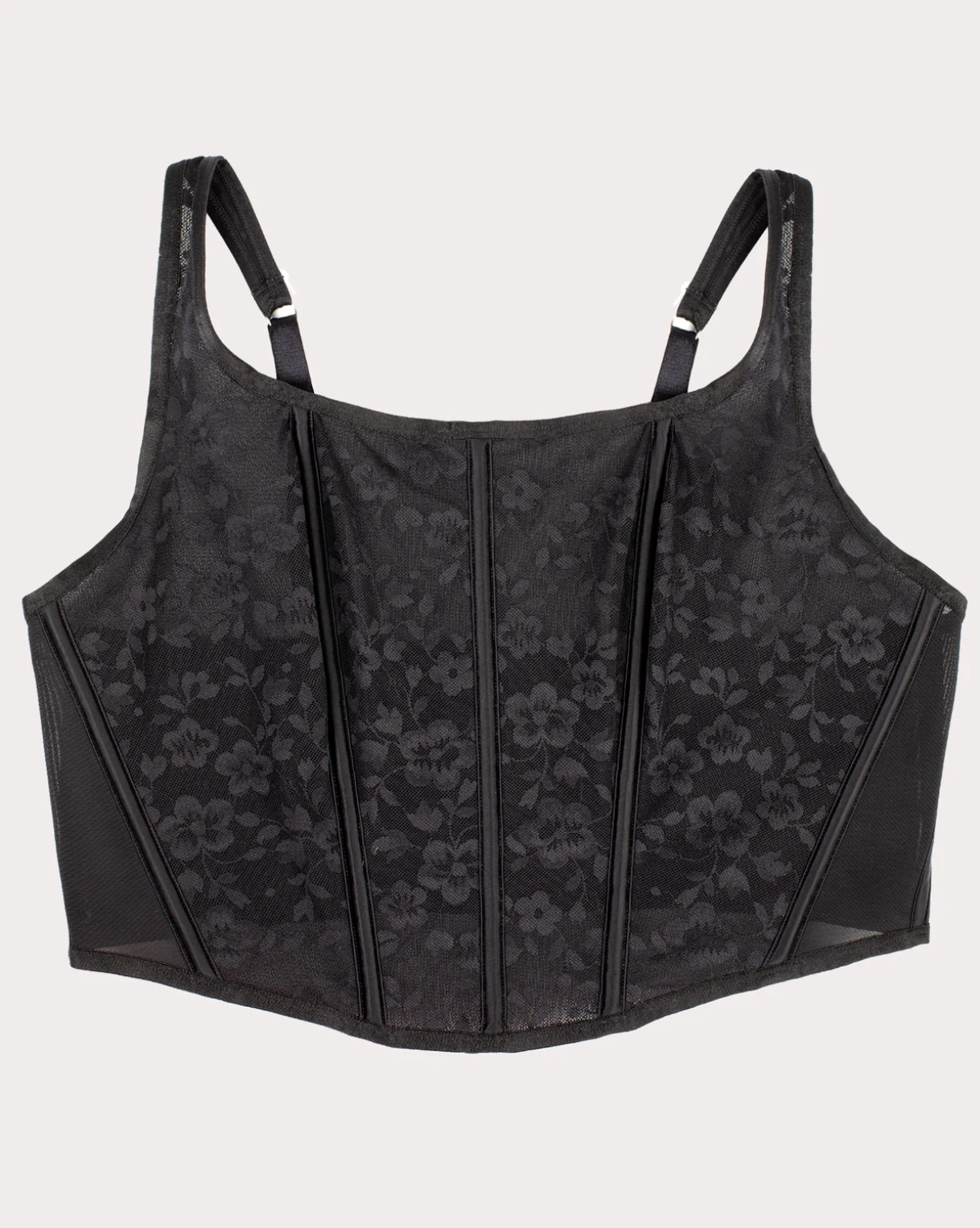 Tess No-Show Lace Bustier Bra