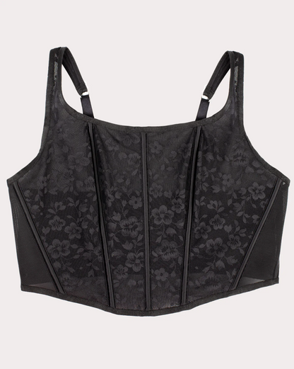 Tess No-Show Lace Bustier Bra