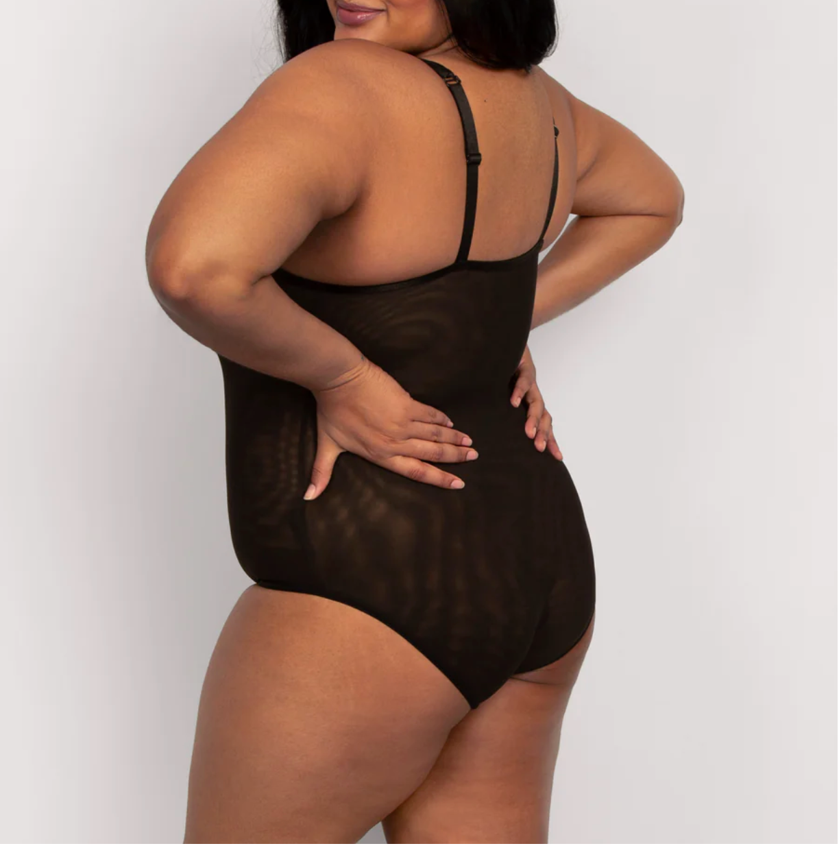 Emily Sheer Mesh J-Hook Bodysuit