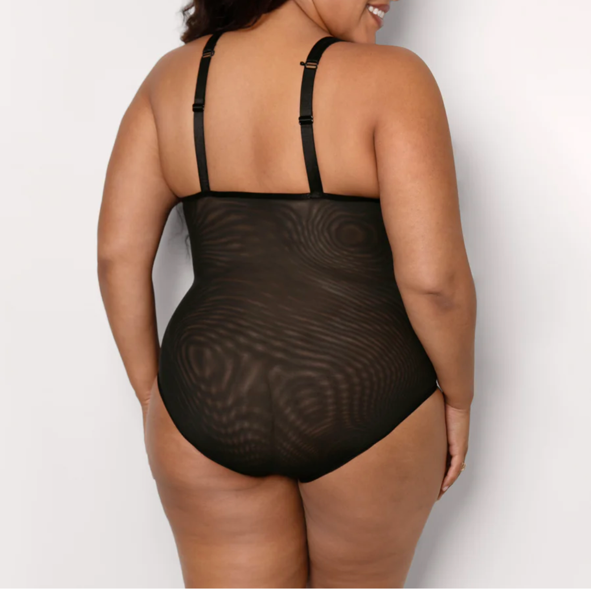 Emily Sheer Mesh J-Hook Bodysuit