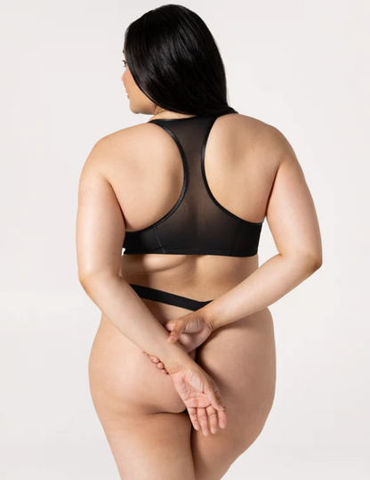 Selena Mesh Front-Close Racerback Unlined Bra
