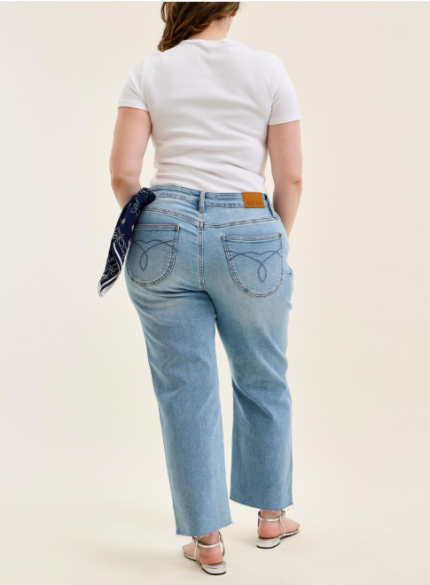 28" Judy Blue MR Ankle Straight w Bandana Loop
