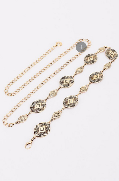 Art Deco Chain Belt