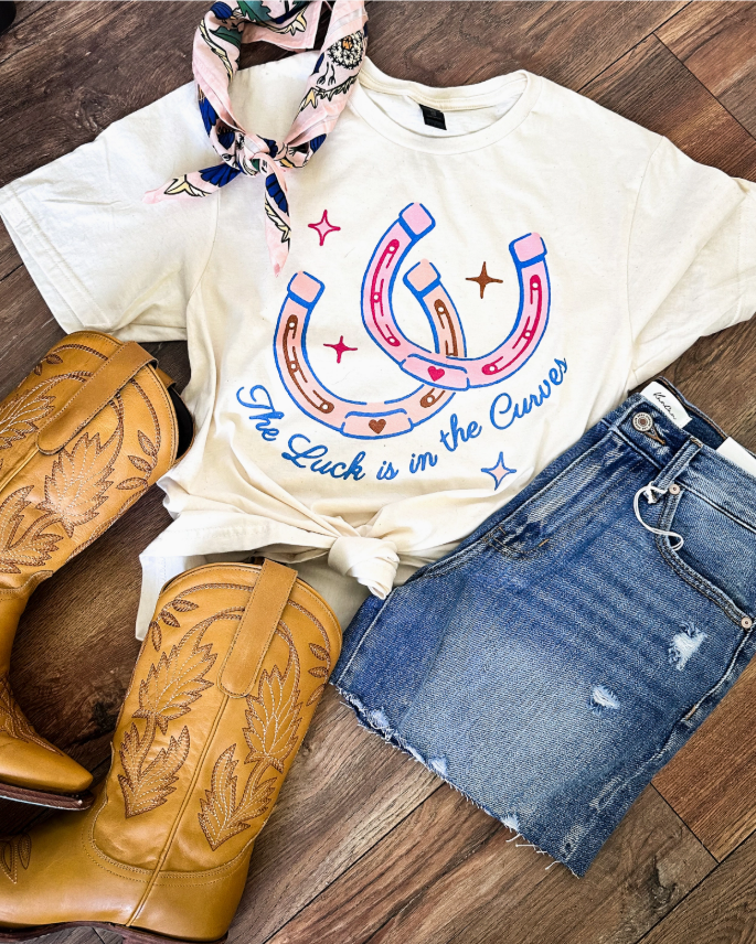 Luck Is In the Curves Tee