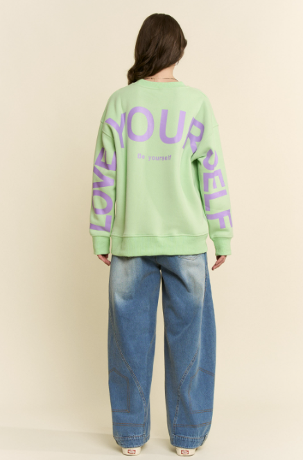 Be Your Self Graphic Pullover