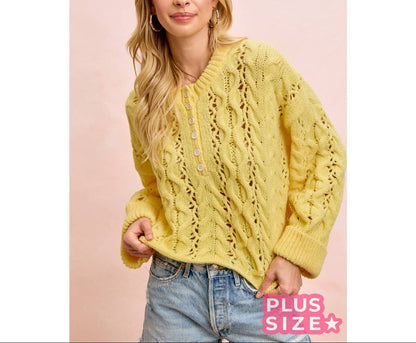 Lemon Knit Sweater