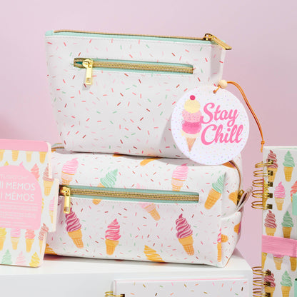 Ice Cream Cosmetic Pouch