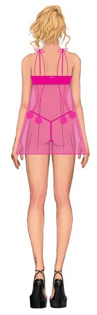 Marilyn Mesh Lingerie Set