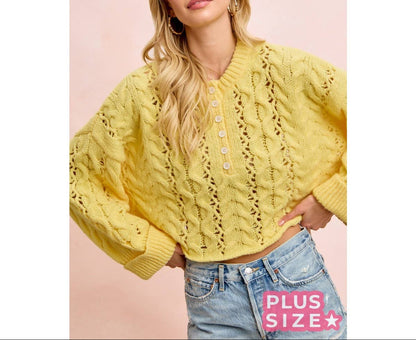 Lemon Knit Sweater